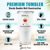 Palm City Products Premium 30 oz Grill Master White Tumbler