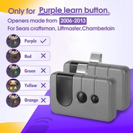 2 for Craftsman Garage Door Opener Remote, Replace 139.53753 53753 139.18191 HBW2028 371LM 373LM 375LM 950CD 953D 956D, Only Work with Purple Learn Button(2006-2013)