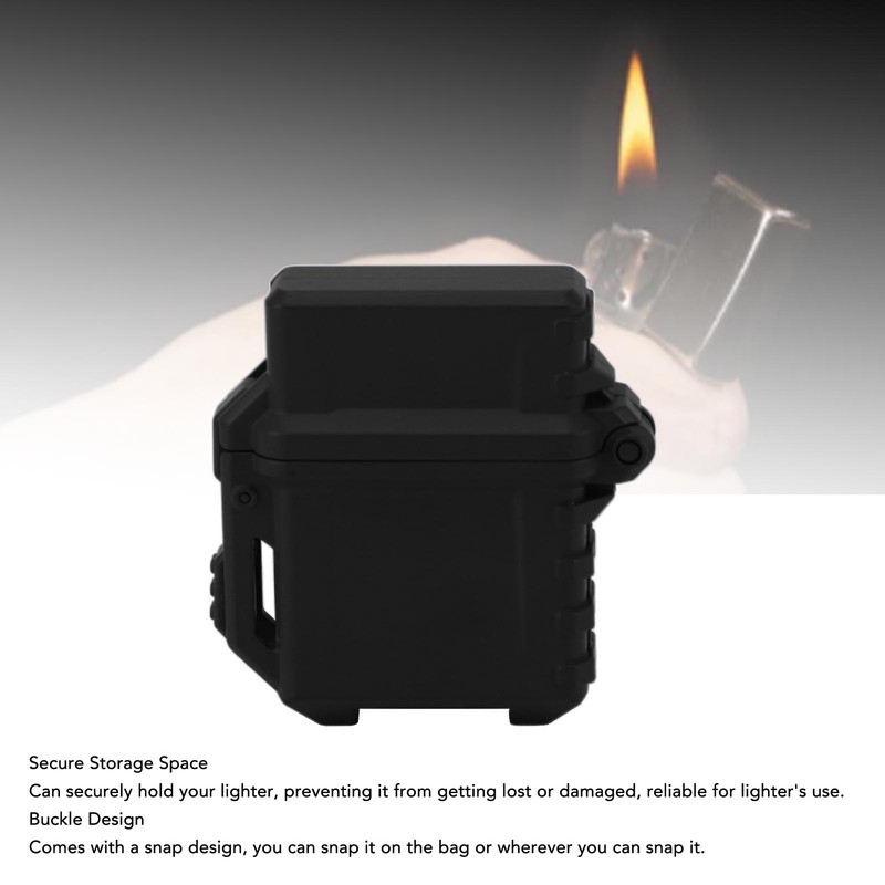Lighter Storage Case Box Durable Portable Heat Resistant Oil Proof