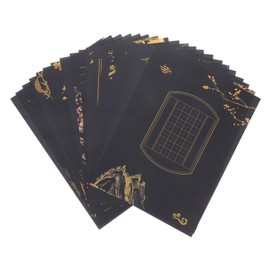 FUNOMOCYA Paper Calligraphy Notebook 100 Sheets Black for Chinese Characters Card Making Scrapbooking