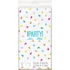 Unique 26193 Plastic Foil Tablecloth-2.13 m x 1.37 m-Bright Triangle