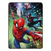 Marvel's Spider-Man, Swing City Micro Raschel Throw Blanket, 46" x 60", Multi Color