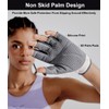 Workout Gloves for Women & Men, Anti-Slip Fingerless Gloves for