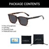 YAMEIZE Retro Polarized Rectangle Sunglasses for - Women Men Classic