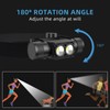 Trliradyn Rechargeable IPX5 Waterproof 1200LM Lightweight Headlamp, 180-Degree Adjustable Angle