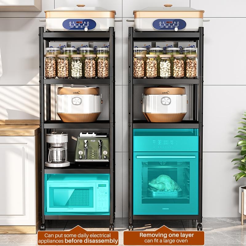 7CODE Heavy Duty Shelving,Metal Utility Storage Racks with Rolling Wheels,