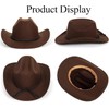 Women Men Classic Western-Cowboy-Hat - Wide Brim Western Cowboy Cowgirl