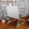 ACOMPATIBLE Laptop Stand for Desk,Ergonomic Adjustable Height Computer Riser,Clear Acrylic