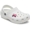 Crocs Jibbitz Pink Gaming Controller, No Size, Polyvinyl Chloride, No