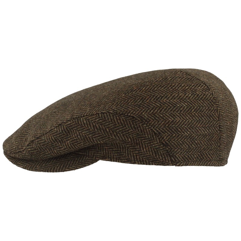 Men's Winter Flat Cap with Ear Flaps, Made from 100