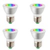 Edearkar 3W RGBW LED Bulbs (4 - Pack) RGB Color