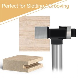 Pangyoo 1/4 Inch Shank Router Bits CNC Cutting Wood Working Tools Diameter Surfacing 1 Inch Slab Flattening Router Bit Wood Planing Bit