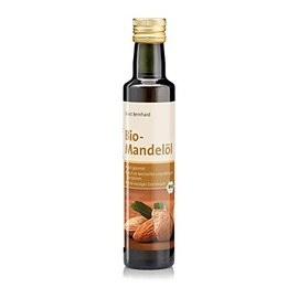 Sanct Bernhard Organic Almond Oil, Cooking Oil Made from Unroasted, Blanched Organic Sweet Almonds, Content 250 ml