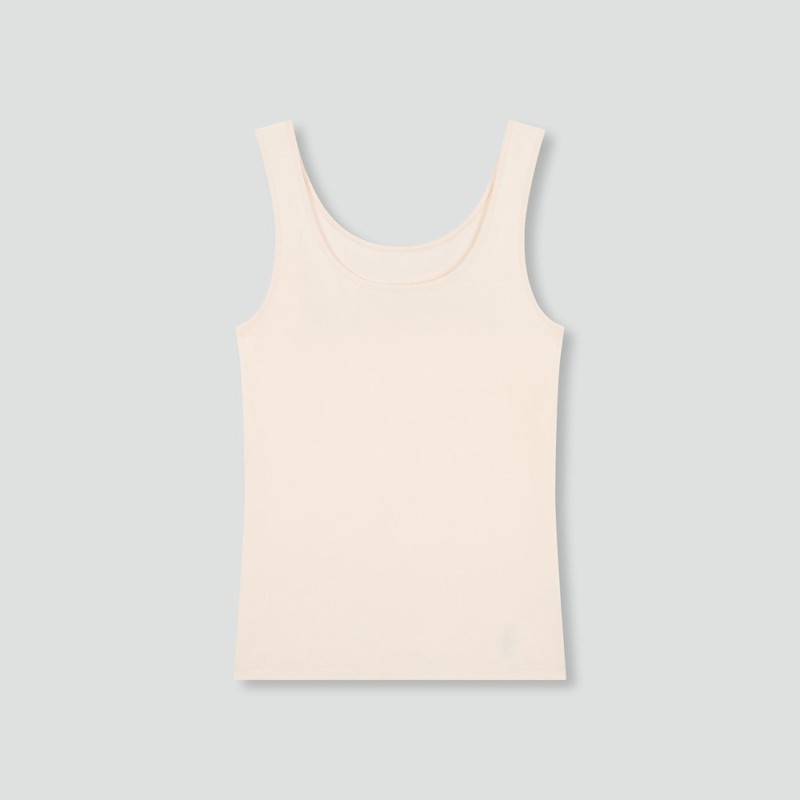 JAJU [JAJU] Women's Cotton Tank Top 3-Pack_White