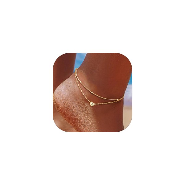 ChicSilver Gold Anklets for Women Non Tarnish Ankle Bracelets for