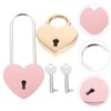 Operitacx 2Pcs Heart Love Lock Love Heart Lock Heart Locks