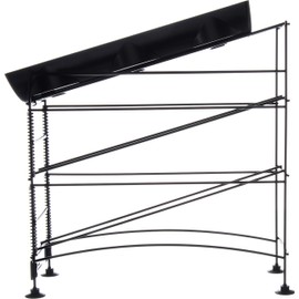 San Jamar C8504WF Wireworks 3 Tier Cup Dispenser with Lid Tray