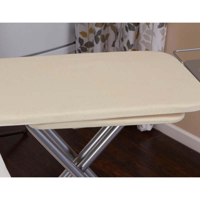 Household Essentials Wide Mega Ironing Board 4-Leg, Steel Top Pressing
