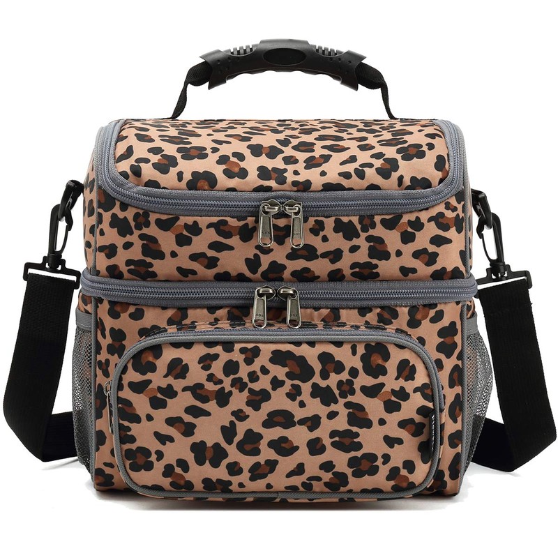 FlowFly Double Layer Cooler Insulated Lunch Bag Adult Lunch Box