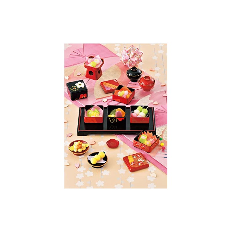 Tatsumiya 57018 Hospitality Mini Bowl with Delicacies, Black, Size: Approx.