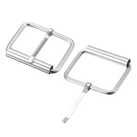 sourcing map Pack of 12 35 mm (1.38 inches) Metal Roller Buckles for Belt Bags Straps DIY Silver Tone