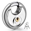 Vervida® Keyed Padlock Stainless Steel Disc Lock with 3 Keys,