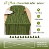 15 Pack Olive Green Cheesecloth Table Runner, 10FT Gauze Table