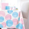 Unique 76083 Gender Reveal Plastic Table Cover, 54" x 84"