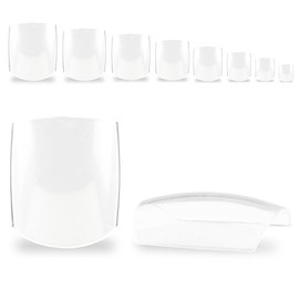 500 Full Size Toenails (Toenail Tips) Clear Transparent in Refill Bag