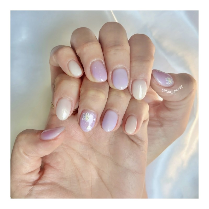 Dara Beauty July 2025 Art of the MonthLight Purple Nail❣