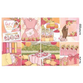 Life Planner Sticker Kit, MOM, over 150 stickers on premium matte (Light Skin Tone)