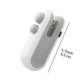 2 in 1 Mini Sealing & Cutting Machine, Portable USB Rechargeable Snack Sealing Machine, Handheld Heat Sealing Device for Snack & Food Storage