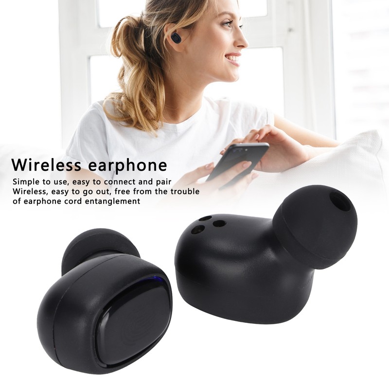 Bluetooth Earphone True Wireless Stereo Smart Connection Rechargeable Binaural Earphones
