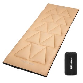 KingCamp - Cojín de Dormir para Camping, cómoda y Ligera, portátil, Suave, cálido, Antideslizante, para Acampar, Excursionismo, 75 x 25 Pulgadas, Color Caqui