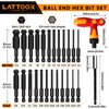 Ball End Hex Head Allen Wrench Drill Bit Set with