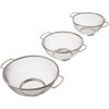 ExcelSteel 3 Piece Stainless Steel Fine Mesh Colander w/Resting Base,