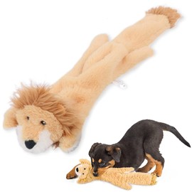 ENVR Peluche para Perro, Juguete Chirriante Divertido para Perro, Sin Relleno, Juguetes para Perros Pequeños, Diseño de León