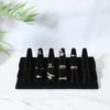 mekueeex 2PCS Velvet Ring Display Stand, 18 Holders Ring Display