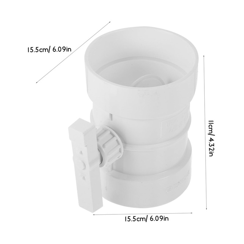 ORFOFE Plastic Manual Air Volume Damper for Air Ducts Adjustable