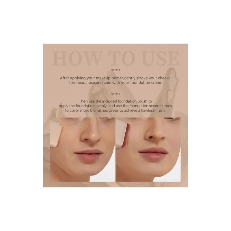 Base De Maquillaje, Corrector Y Contorno En Barra + Pincel