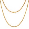 18K Gold Over Box Necklace Chain for women 3mm Box