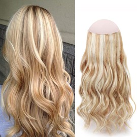 SASSINA Wire Hair Extensions, 22 Inch 130g Dark Brown Remy Hair Extensions Invisible Wire Fish Line Hair Extensions Natural Straight Real Wire Hair Extensions