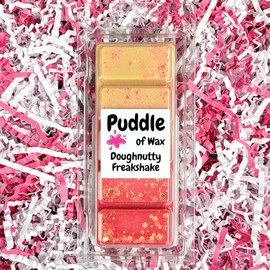 Puddle of Wax - Doughnutty Freakshake Soy Wax Melt Snap Bar - 50g - Sweet Scent - Vegan Friendly - Made in the UK