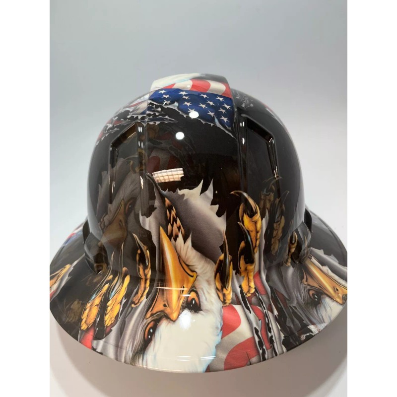 Pyramex Vented New Full Brim Hard Hat Custom Hydro Dipped
