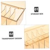 TEHAUX Cable Management Box Multi Functional Cord Organizer with Transparent