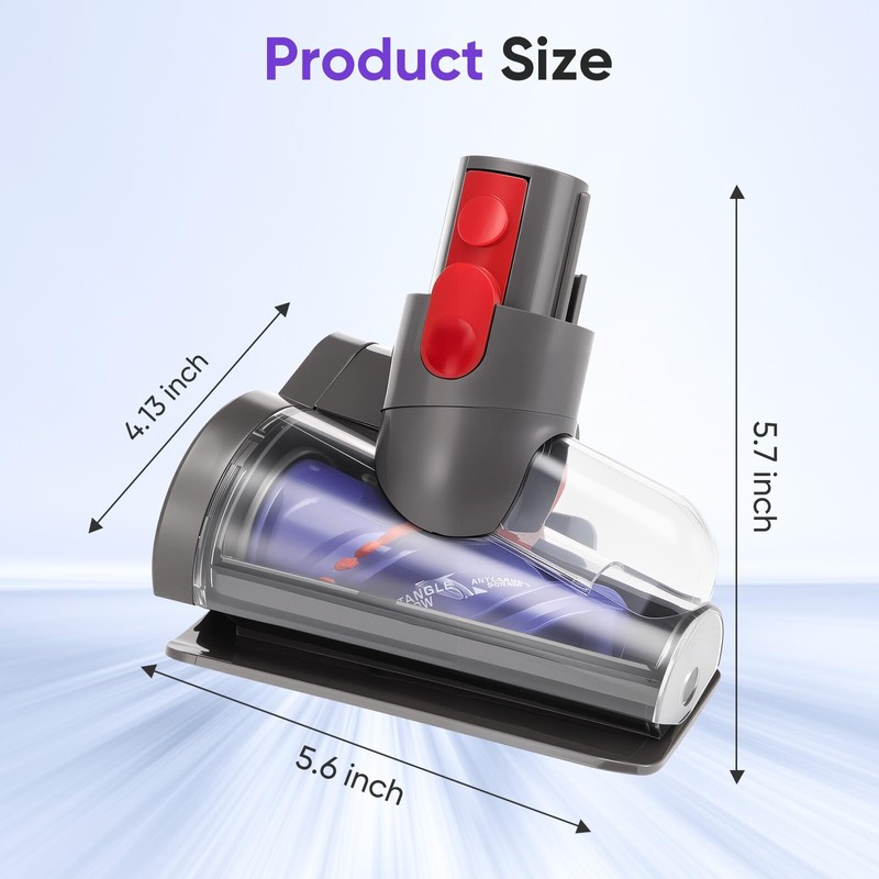 Mini Motorized Tool Brush Head Compatible with Dyson V7 V8