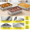 Dyrfolm 12 Pcs 9 x 6 Inch Stainless Steel Loaf