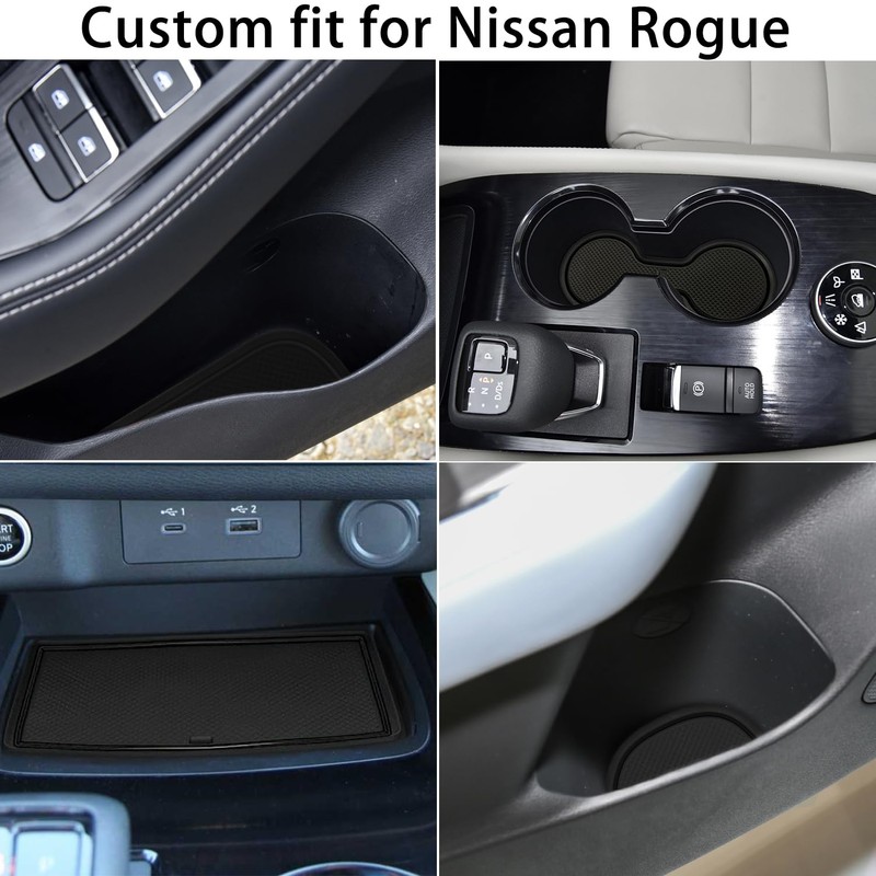 LOCOY Center Console Liner for Nissan Rogue Accessories 2021-2024 2025