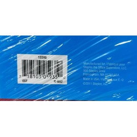 Staples 2-Pocket Folder with Fasteners Red 13390 - NEW!!! SEALED!!! (D3)