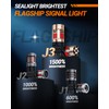 SEALIGHT 3157 LED Bulb Red, Anti Hyper Flashing LED Brake